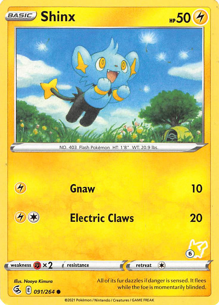 Shinx (091/264) (Pikachu Stamp #6) [Battle Academy 2022] | Exor Games Dartmouth