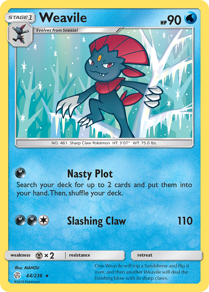 Weavile (44/236) [Sun & Moon: Cosmic Eclipse] | Exor Games Dartmouth