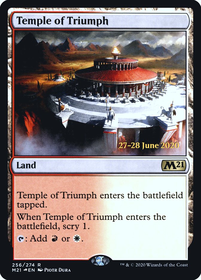 Temple of Triumph  [Core Set 2021 Prerelease Promos] | Exor Games Dartmouth