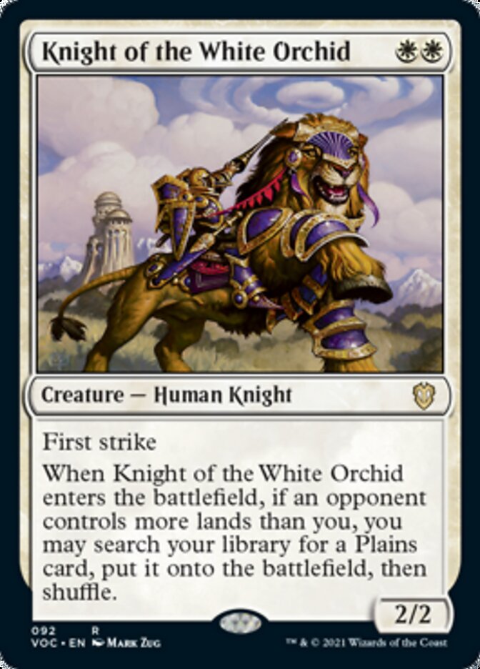 Knight of the White Orchid [Innistrad: Crimson Vow Commander] | Exor Games Dartmouth