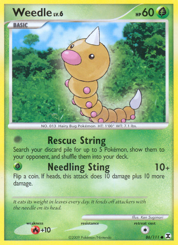 Weedle (86/111) [Platinum: Rising Rivals] | Exor Games Dartmouth