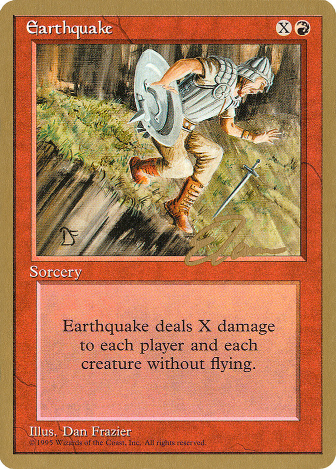 Earthquake (Eric Tam) [Pro Tour Collector Set] | Exor Games Dartmouth