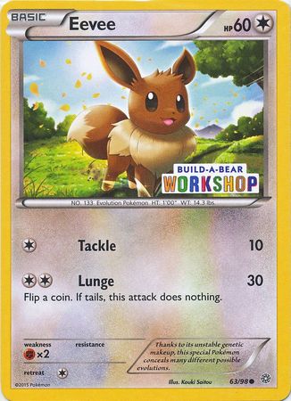 Eevee (63/98) (Build A Bear Workshop Exclusive) [XY: Ancient Origins] | Exor Games Dartmouth