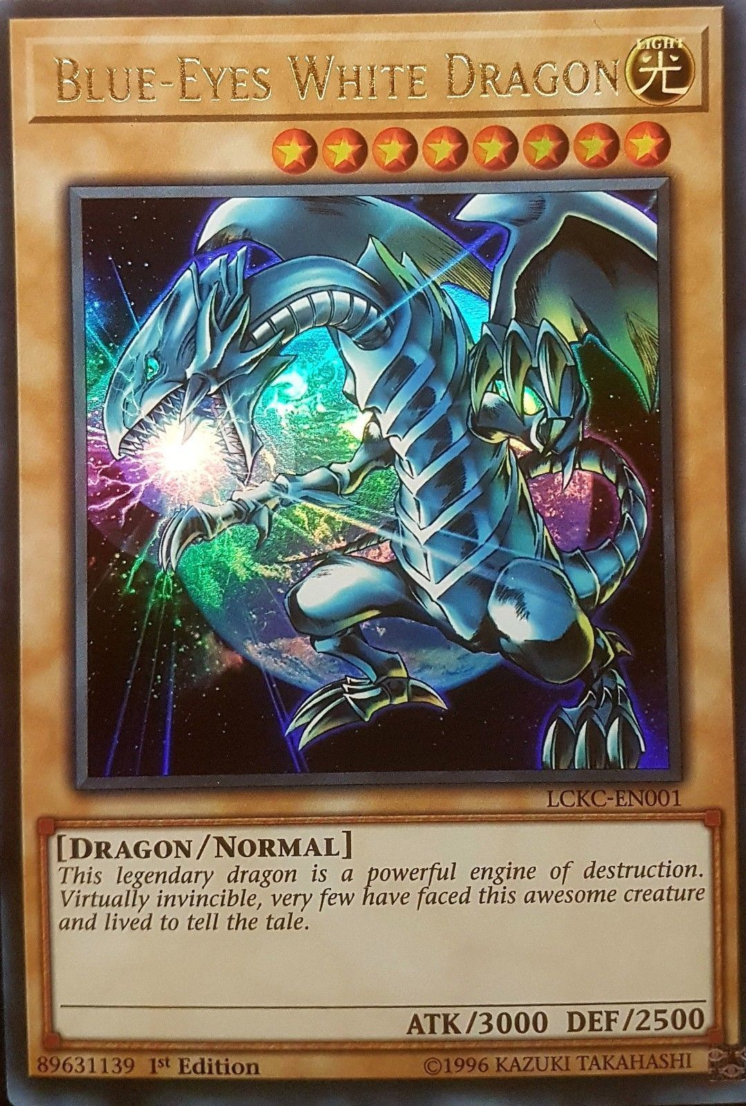 Blue-Eyes White Dragon (Version 3) [LCKC-EN001] Ultra Rare | Exor Games Dartmouth