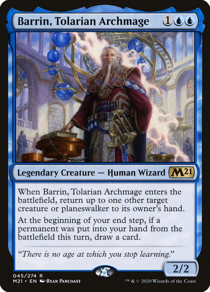 Barrin, Tolarian Archmage (Promo Pack) [Core Set 2021 Promos] | Exor Games Dartmouth