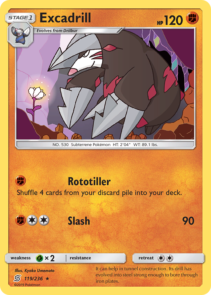 Excadrill (119/236) [Sun & Moon: Unified Minds] | Exor Games Dartmouth