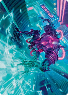 Surgehacker Mech Art Card [Kamigawa: Neon Dynasty Art Series] | Exor Games Dartmouth