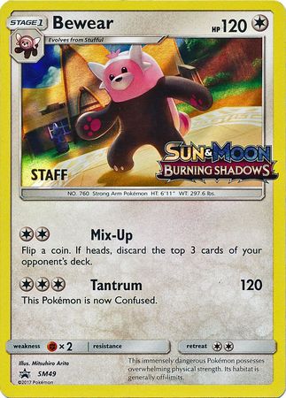 Bewear (SM49) (Staff Prerelease Promo) [Sun & Moon: Black Star Promos] | Exor Games Dartmouth