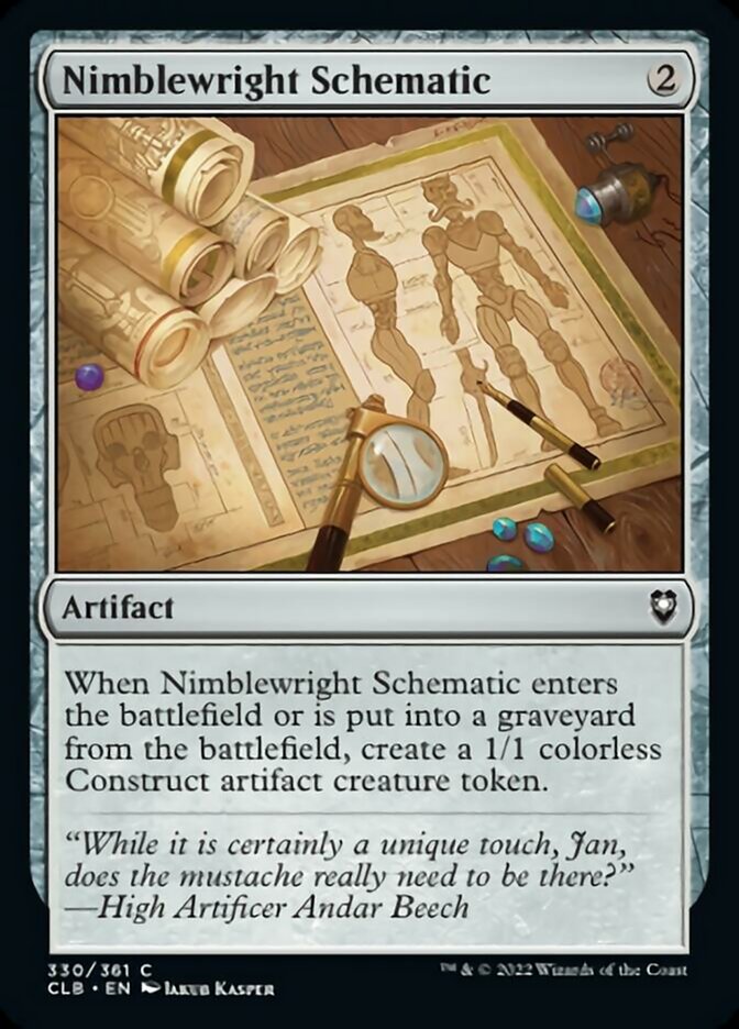 Nimblewright Schematic [Commander Legends: Battle for Baldur's Gate] | Exor Games Dartmouth
