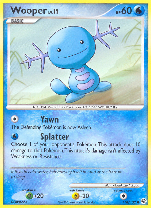 Wooper (118/132) [Diamond & Pearl: Secret Wonders] | Exor Games Dartmouth