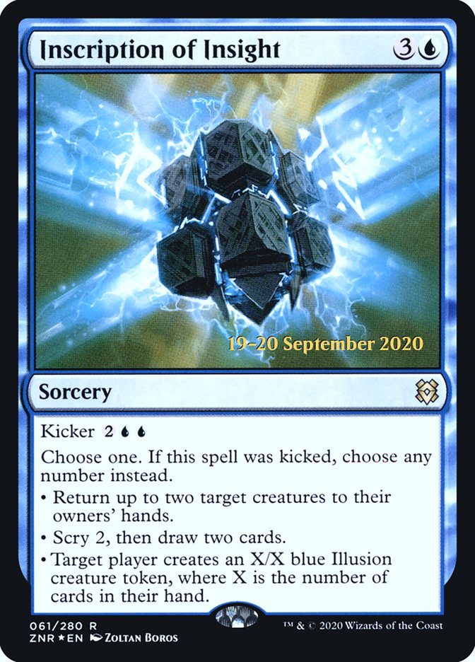 Inscription of Insight  [Zendikar Rising Prerelease Promos] | Exor Games Dartmouth