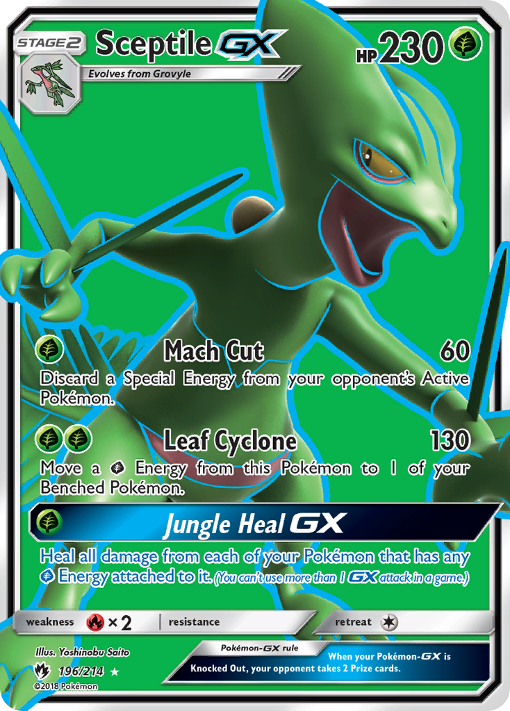 Sceptile GX (196/214) [Sun & Moon: Lost Thunder] | Exor Games Dartmouth