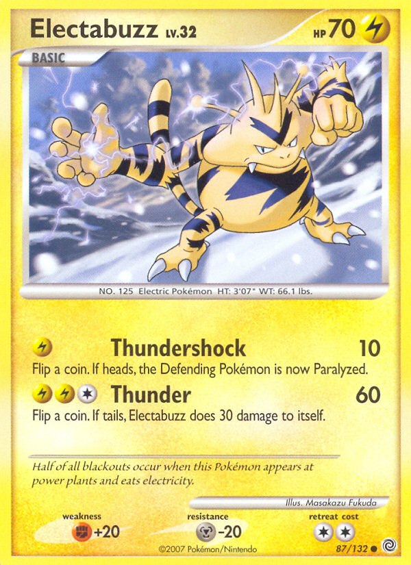 Electabuzz (87/132) [Diamond & Pearl: Secret Wonders] | Exor Games Dartmouth