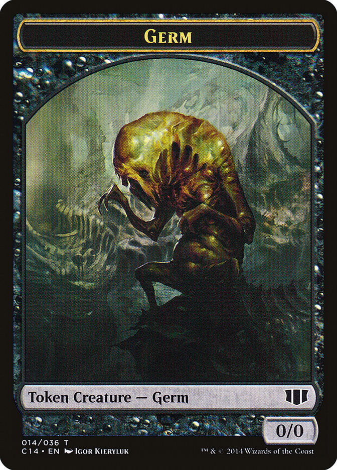 Germ // Zombie (016/036) Double-sided Token [Commander 2014 Tokens] | Exor Games Dartmouth