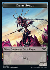 Faerie Rogue // Vampire Double-sided Token [Double Masters 2022 Tokens] | Exor Games Dartmouth