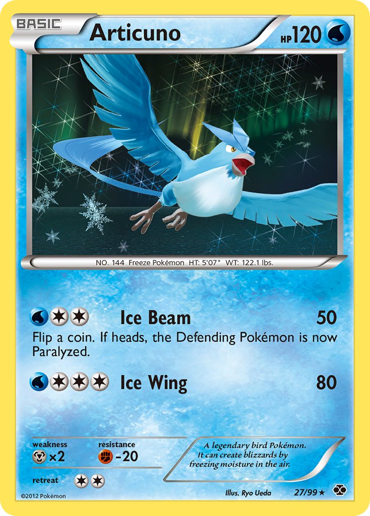 Articuno (27/99) (Blister Exclusive) [Black & White: Next Destinies] | Exor Games Dartmouth