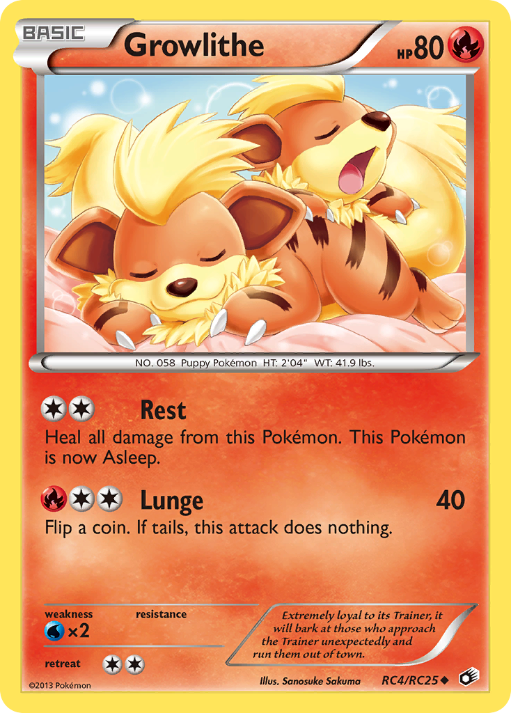 Growlithe (RC4/RC25) [Black & White: Legendary Treasures] | Exor Games Dartmouth