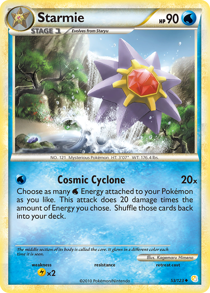 Starmie (53/123) [HeartGold & SoulSilver: Base Set] | Exor Games Dartmouth