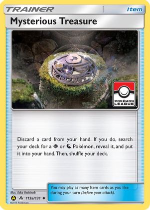 Mysterious Treasure (113a/131) (League Promo) [Sun & Moon: Forbidden Light] | Exor Games Dartmouth