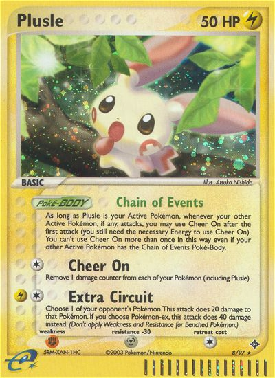 Plusle (8/97) [EX: Dragon] | Exor Games Dartmouth