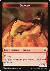 Dragon // Treasure Token [Commander Legends Tokens] | Exor Games Dartmouth