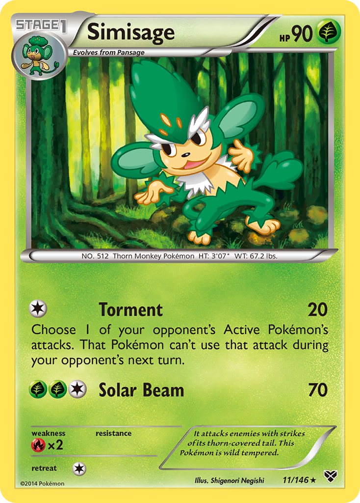 Simisage (11/146) [XY: Base Set] | Exor Games Dartmouth