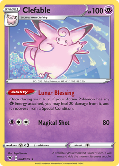 Clefable (064/185) [Sword & Shield: Vivid Voltage] | Exor Games Dartmouth