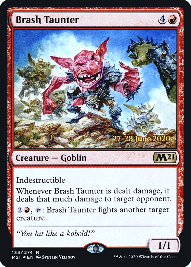 Brash Taunter  [Core Set 2021 Prerelease Promos] | Exor Games Dartmouth