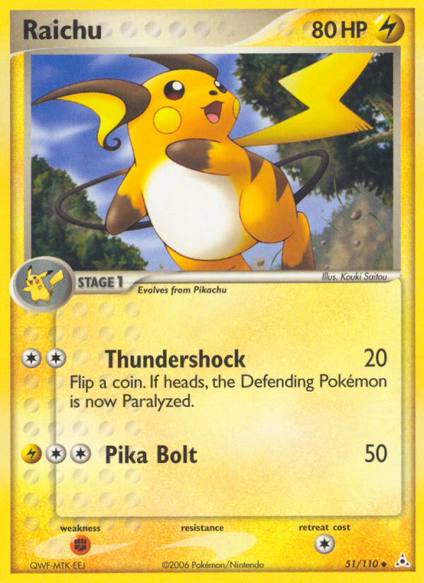 Raichu (51/110) [EX: Holon Phantoms] | Exor Games Dartmouth