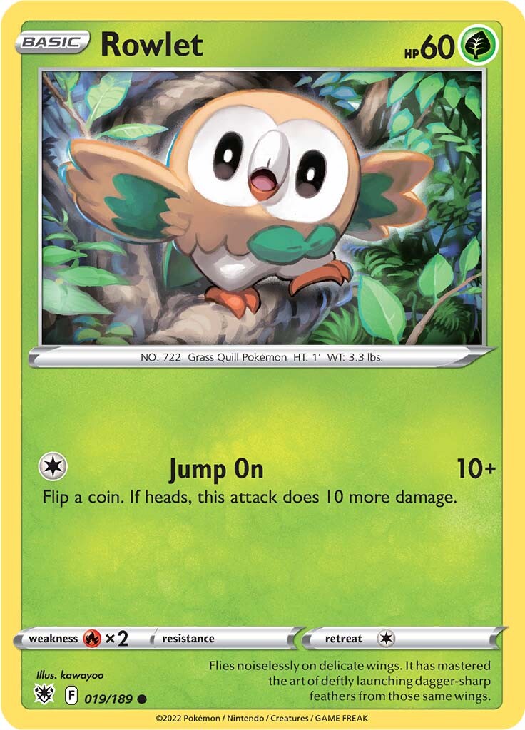 Rowlet (019/189) [Sword & Shield: Astral Radiance] | Exor Games Dartmouth