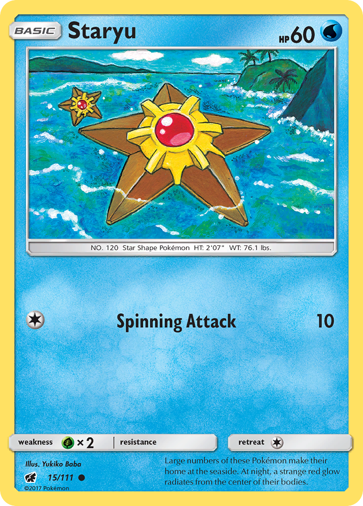 Staryu (15/111) [Sun & Moon: Crimson Invasion] | Exor Games Dartmouth