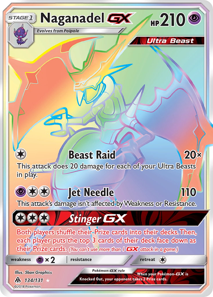 Naganadel GX (134/131) [Sun & Moon: Forbidden Light] | Exor Games Dartmouth