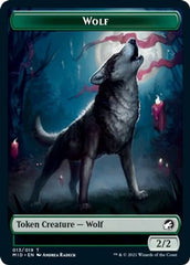 Rhino // Wolf Double-sided Token [Innistrad: Midnight Hunt Commander] | Exor Games Dartmouth