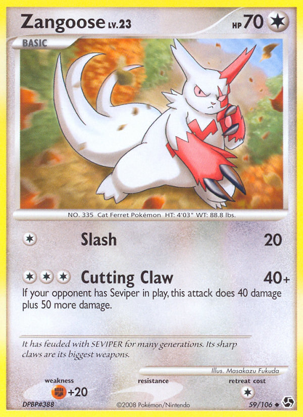 Zangoose (59/106) [Diamond & Pearl: Great Encounters] | Exor Games Dartmouth