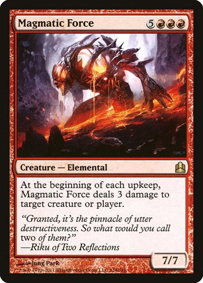 Magmatic Force [Commander 2011] | Exor Games Dartmouth