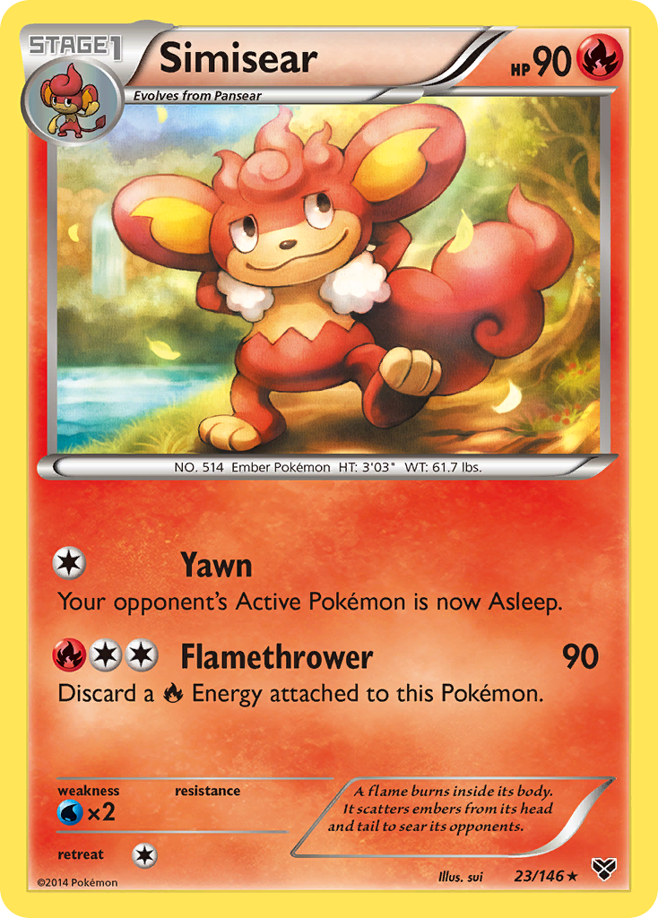 Simisear (23/146) [XY: Base Set] | Exor Games Dartmouth
