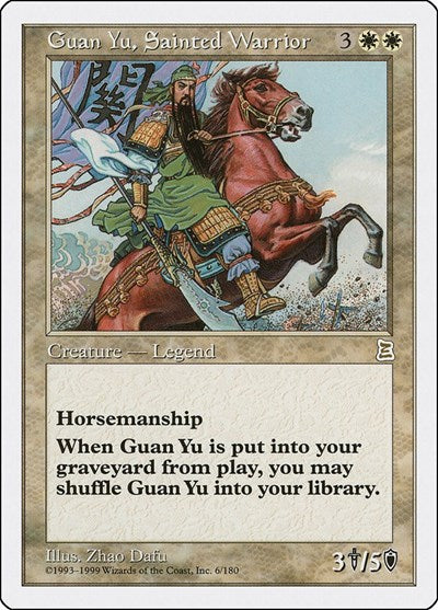 Guan Yu, Sainted Warrior [Portal Three Kingdoms] | Exor Games Dartmouth