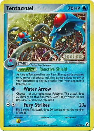 Tentacruel (45/92) (Stamped) [EX: Legend Maker] | Exor Games Dartmouth