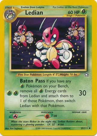 Ledian (39/111) [Neo Genesis Unlimited] | Exor Games Dartmouth
