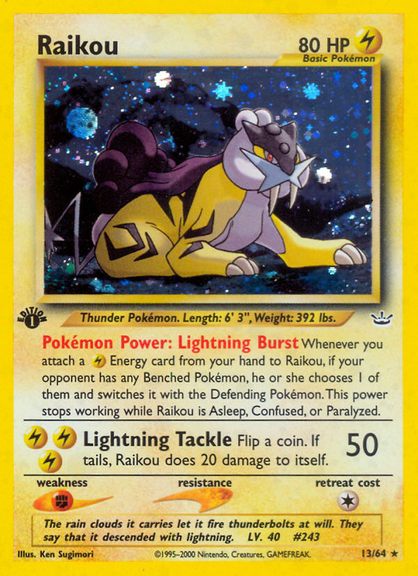 Raikou (13/64) [Neo Revelation 1st Edition] | Exor Games Dartmouth