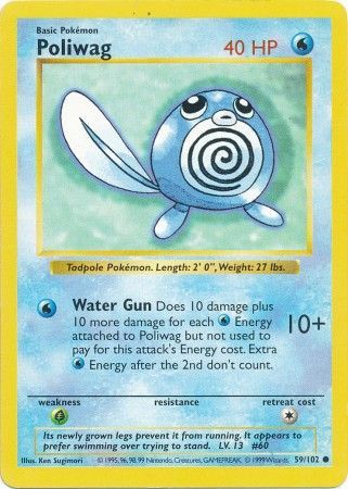 Poliwag (59/102) [Base Set Shadowless Unlimited] | Exor Games Dartmouth