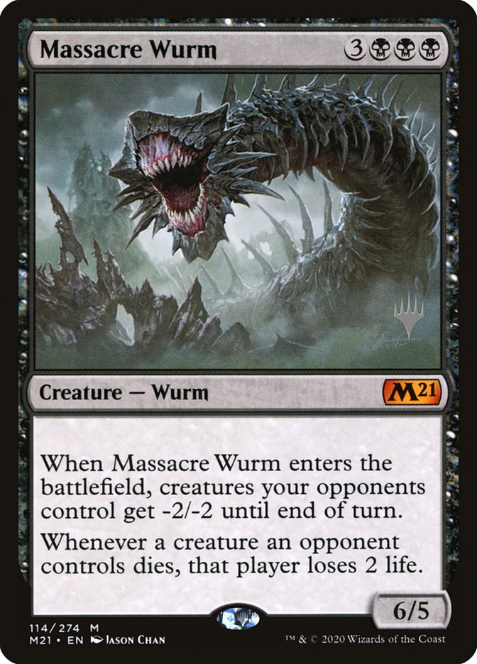 Massacre Wurm (Promo Pack) [Core Set 2021 Promos] | Exor Games Dartmouth
