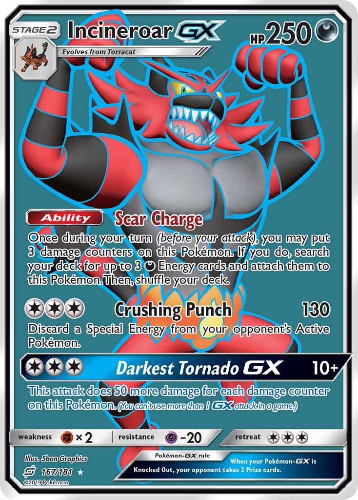 Incineroar GX (167/181) [Sun & Moon: Team Up] | Exor Games Dartmouth