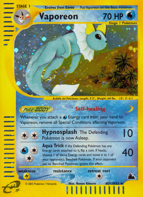 Vaporeon (H31/H32) [Skyridge] | Exor Games Dartmouth