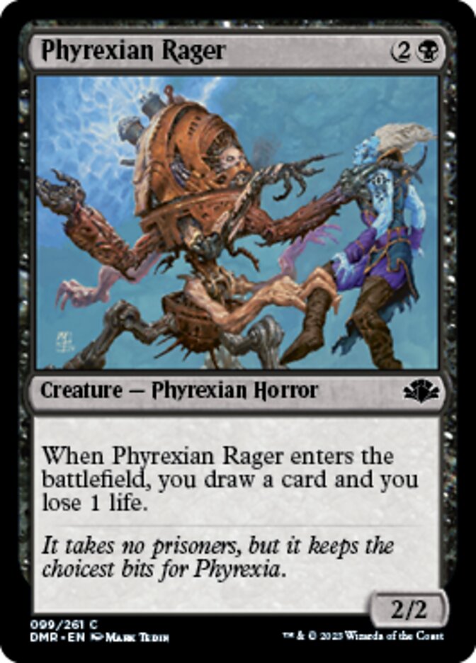 Phyrexian Rager [Dominaria Remastered] | Exor Games Dartmouth