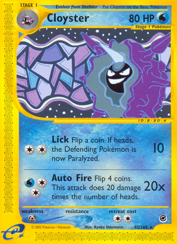 Cloyster (42/165) [Expedition: Base Set] | Exor Games Dartmouth