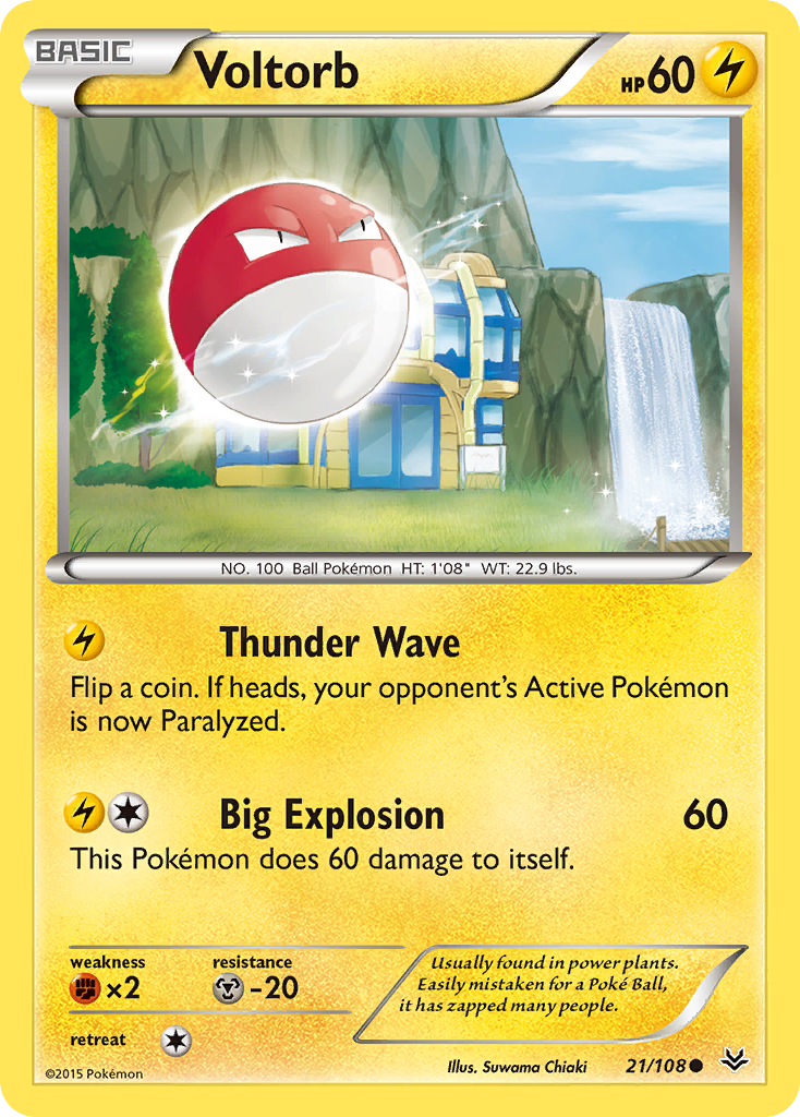 Voltorb (21/108) [XY: Roaring Skies] | Exor Games Dartmouth