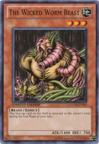 The Wicked Worm Beast [GLD4-EN003] Common | Exor Games Dartmouth