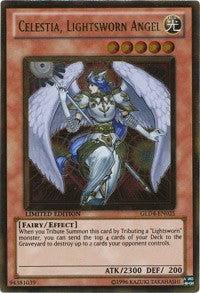 Celestia, Lightsworn Angel [GLD4-EN025] Gold Rare | Exor Games Dartmouth