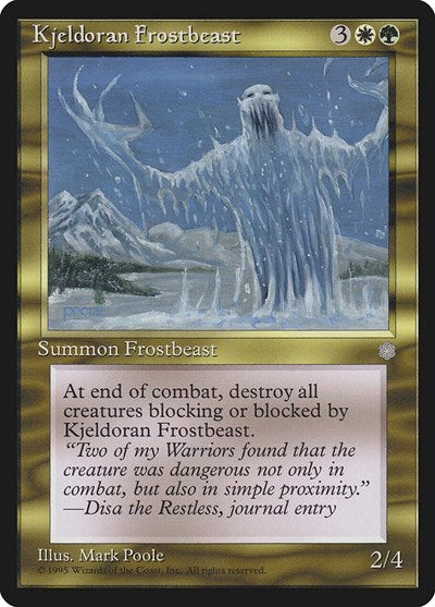 Kjeldoran Frostbeast [Ice Age] | Exor Games Dartmouth